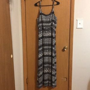 Aztec print maxi dress